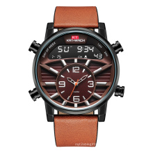KAT-Wach 1819 Man Digital Quartz Waterproof Wristwatch Analog Digital Classic 20MM Leather Custom Brand For Men Watch